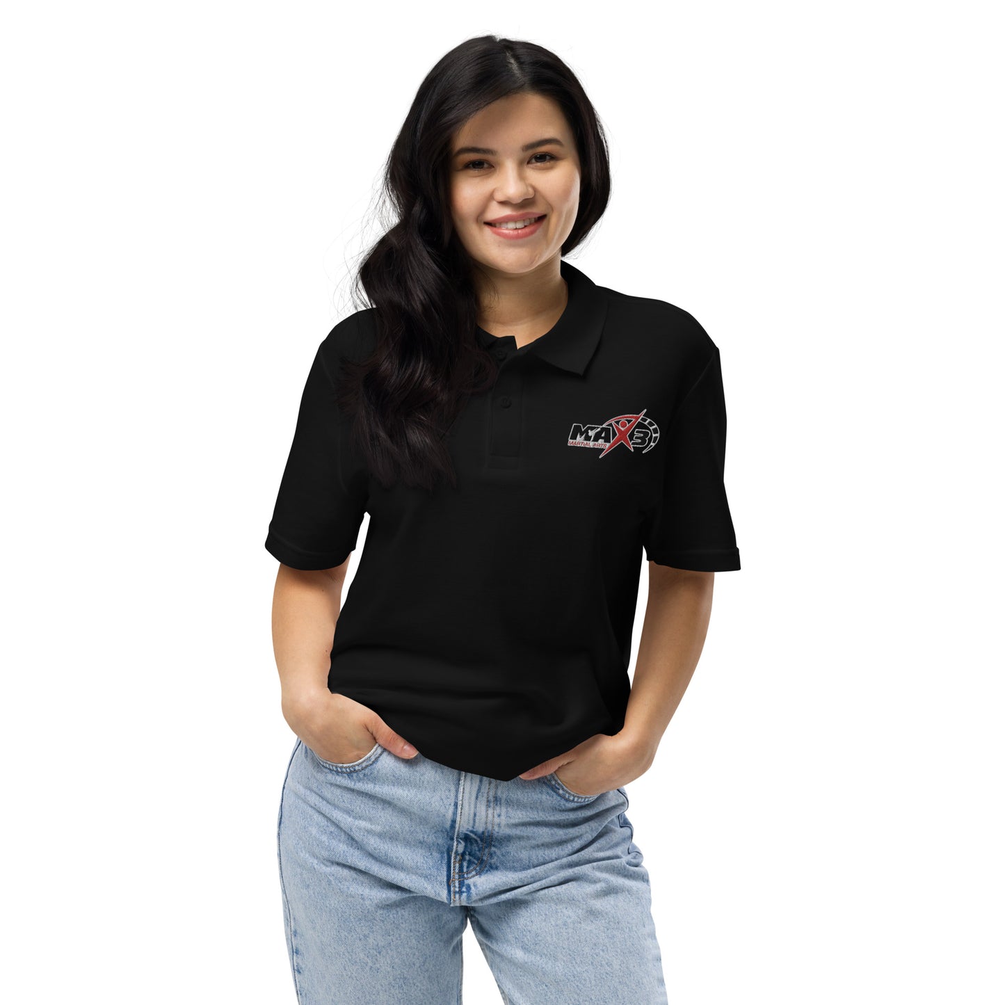 Adult MAX3 Embroidered Logo Polo Shirt